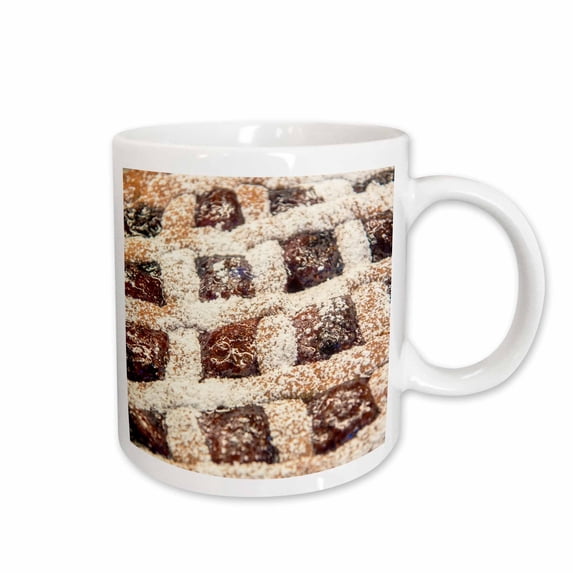 3drose, Fruit Pie with Criss Cross Pie Crust, Bakery Pastry, Wertheim, Germany, 11oz Mug