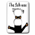 thumbnail image 1 of 3dRose, Funny Black Bear tells Fishing Story, 2 plug outlet cover, 1 of 1