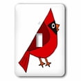 thumbnail image 1 of 3dRose, Funny Cool Cardinal Red Bird cartoon, single toggle switch, 1 of 1