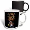 thumbnail image 1 of 3drose, Funny Cute Beaver Pickleball Player Says Im Dam Good Pun, 11oz Magic Transforming Mug, 1 of 7