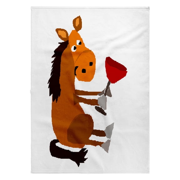 3dRose, Funny Horse Holding Glass of Red Wine, 22x30 Bath Hand Pool Towel