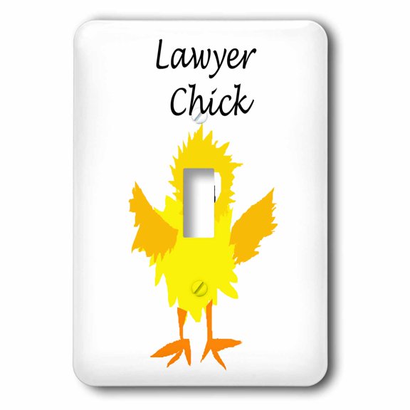 3dRose, Funny Lawyer Chick Work Cartoon, single toggle switch