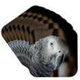 thumbnail image 1 of 3drose, Funny Macaw Bird African Grey Parrot, Set of 8 Coasters - Soft, 1 of 7