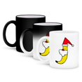thumbnail image 1 of 3dRose, Funny Santa Banana Christmas Art, 11oz Magic Transforming Mug, 1 of 8