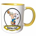 thumbnail image 1 of 3drose, Funny Worlds Greatest Basketball Coach Occupation Job Cartoon, 15oz Two-tone Yellow Mug, 1 of 6