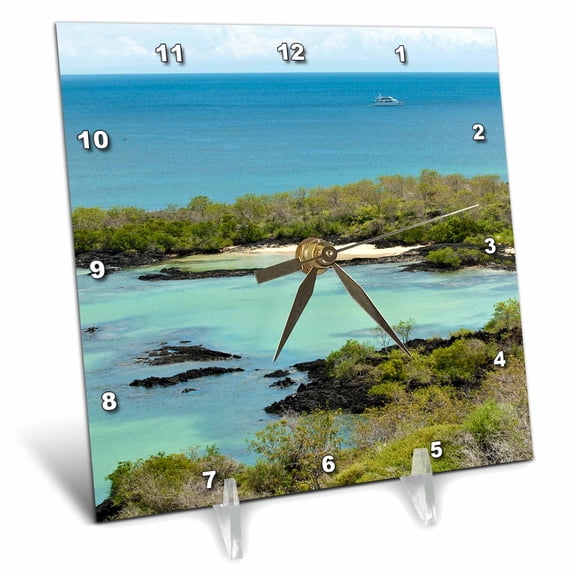 3dRose, Galapagos Islands, Post Office Bay - SA07 MDE0188 - Michael DeFreitas, 6x6 Desk Clock