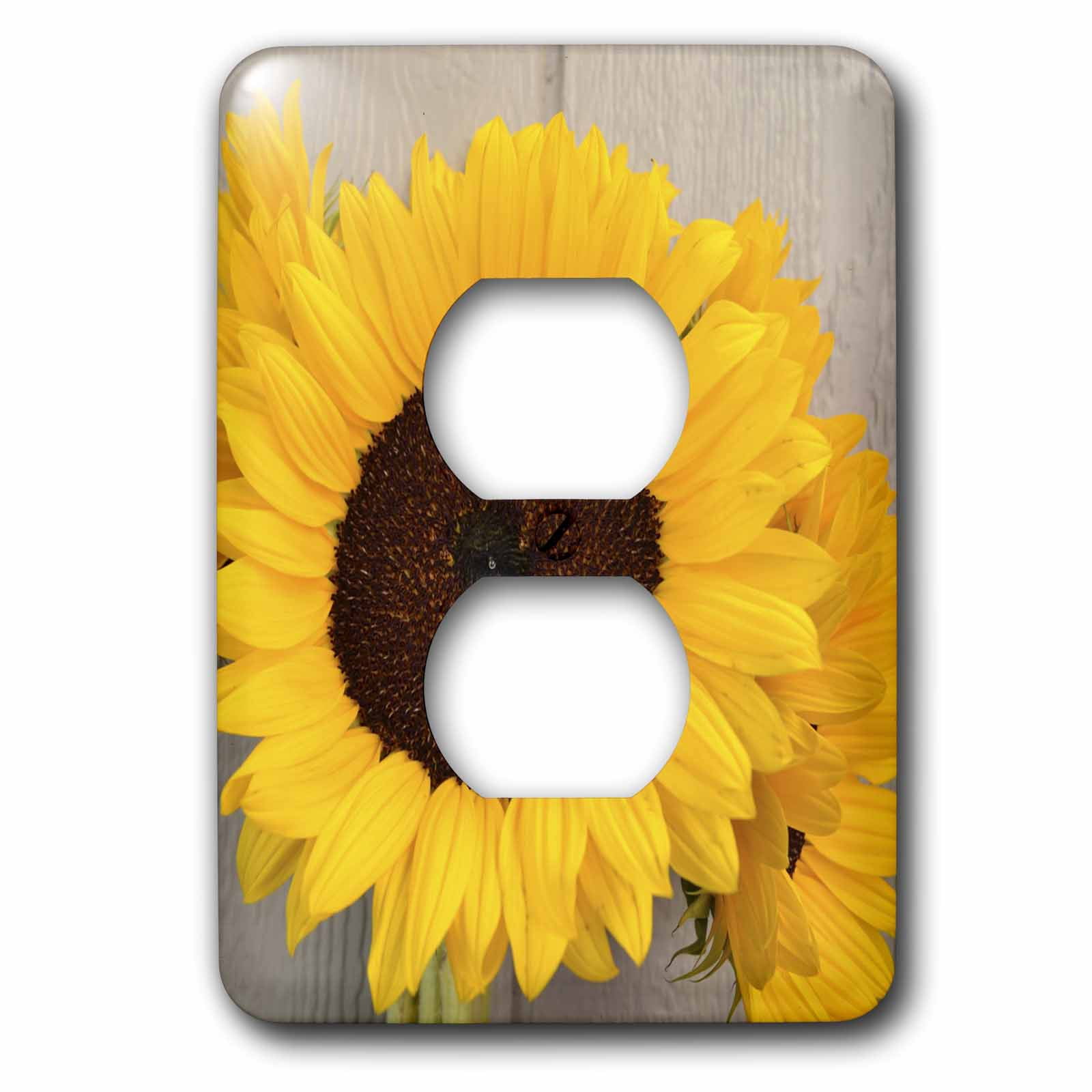 3dRose, Garden Sunflowers- Yellow Flowers- Photography, 2 plug outlet cover