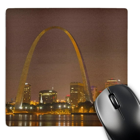 3dRose, Gateway Arch, St Louis, Mississippi River, Missouri - US26 CHA0012 - Chuck Haney, MousePad