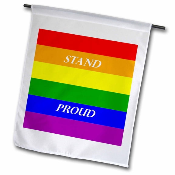 3dRose, Gay Pride, 12 x 18 inch Garden Flag