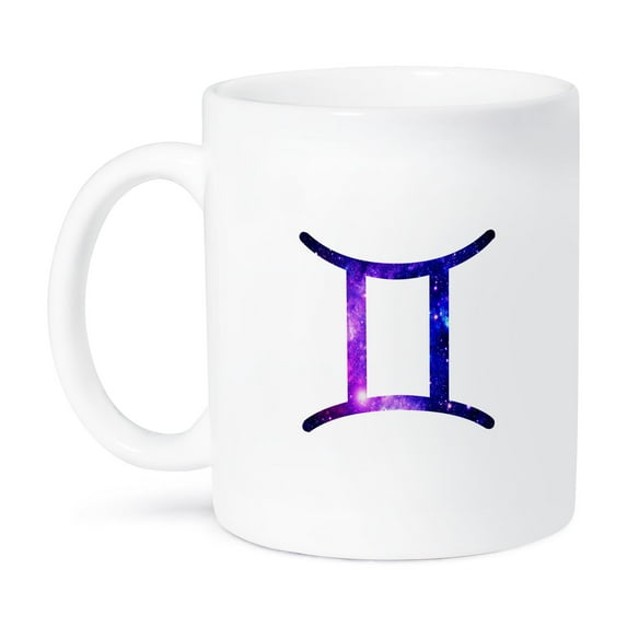 3dRose, Gemini horoscope symbol - zodiac glyph astrological twins star sign, 11oz Mug