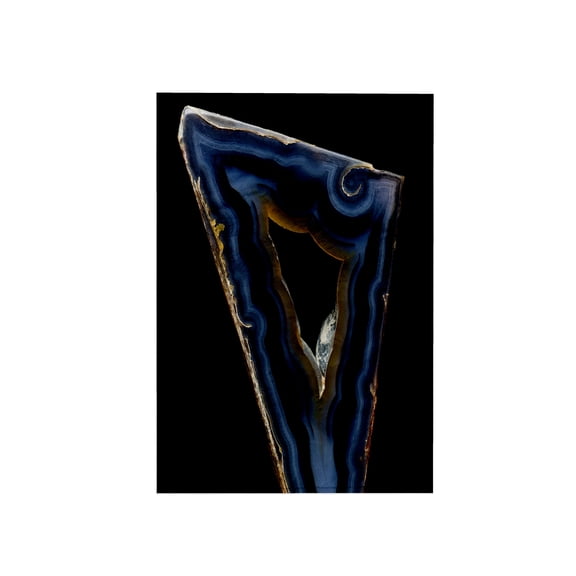 3dRose, Geometric Brazilian Agate, Quartzsite, Dark Blue, 15x22 Hand Towel