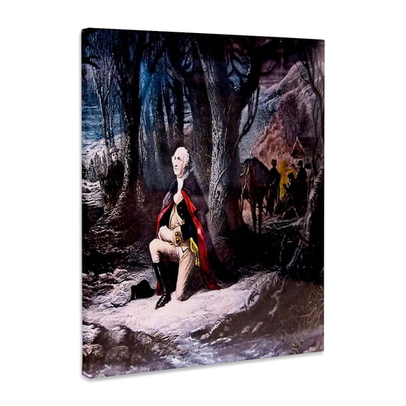 3dRose, George Washington Prays at Valley Forge, Museum Grade Canvas Wrap 16x20