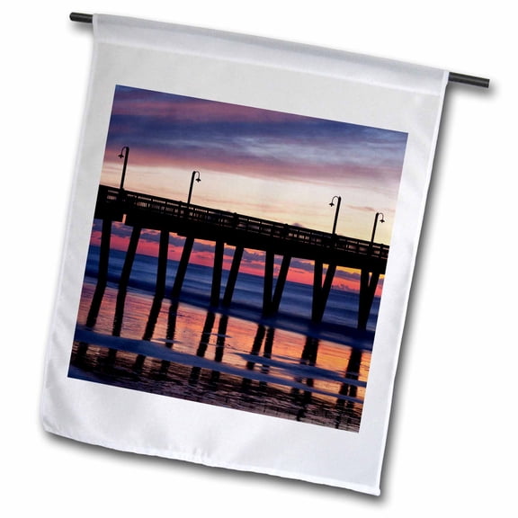 3dRose, Georgia, Tybee Island. Sunrise - US11 JWL0501 - Joanne Wells, 12 x 18 inch Garden Flag