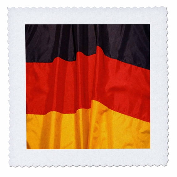 3dRose, German Flag, 10x10 inch quilt square