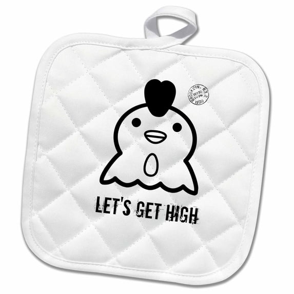 3dRose, Get High, 8x8 Potholder