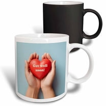 3drose, Get Well Soon Wishes, 11oz Magic Transforming Mug