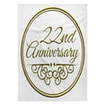 thumbnail image 1 of 3dRose, Gift For 22nd Anniversary - Gold Text For Celebrating Wedding Anniversaries - 22 Years Married Together, 22x30 Bath Hand Pool Towel, 1 of 1