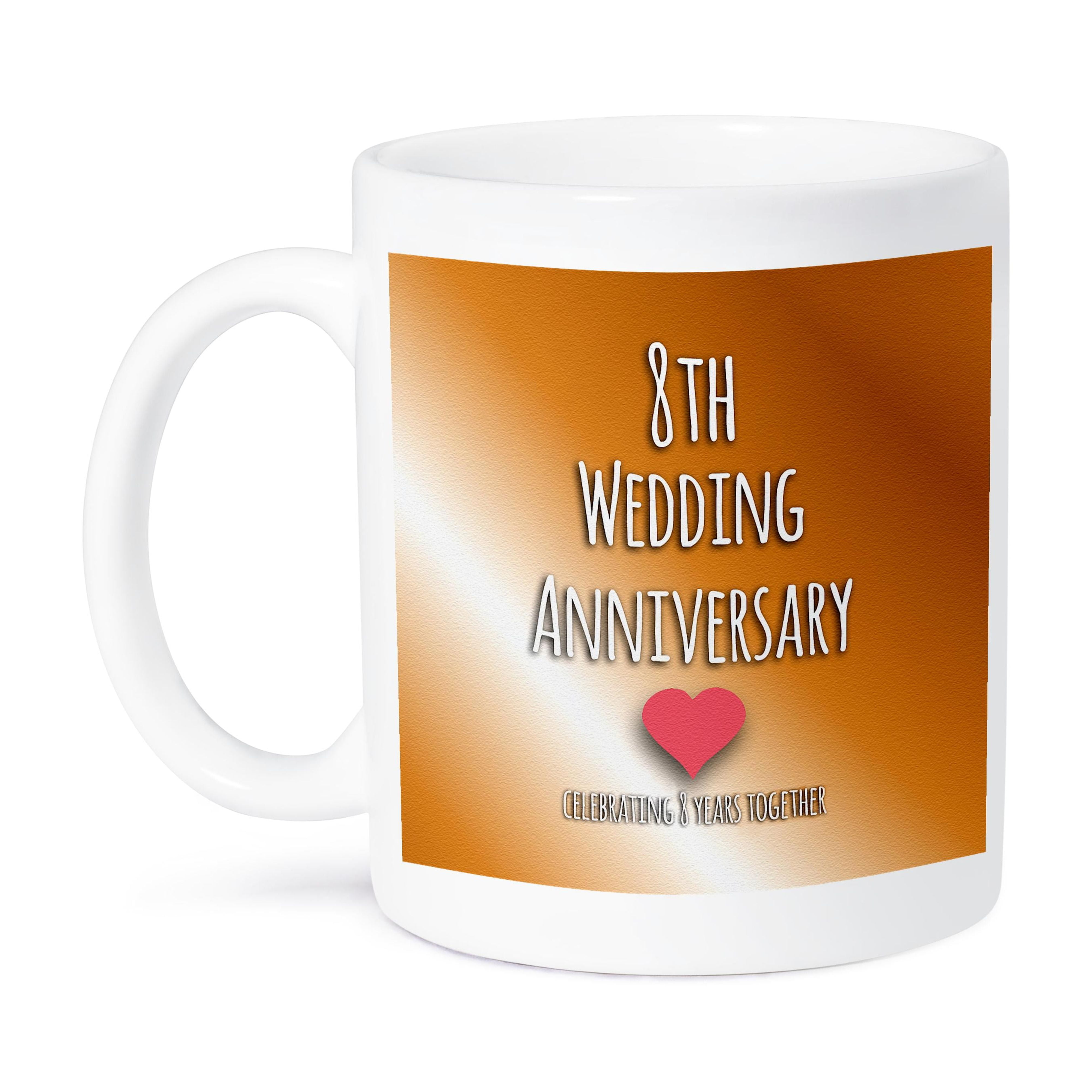 3dRose, Gift For 8th Wedding Anniversary Bronze Celebrating 8 Years