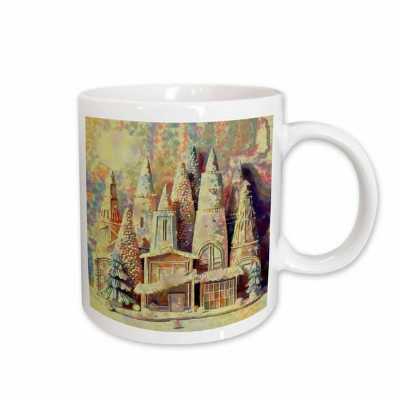 3drose, Gingerbread Houses Kitsch Germanic Christmas Village, 15oz Mug