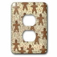 thumbnail image 1 of 3dRose, Gingerbread Man Cookies, 2 plug outlet cover, 1 of 1