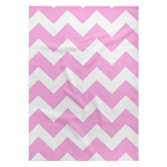3dRose, Girly bubblegum pink and white zig zag chevron pattern. Bright zigzags, 22x30 Bath Hand Pool Towel