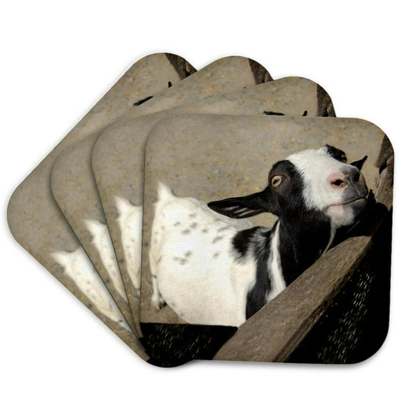 3drose, Goat, Set of 4 Coasters - Soft
