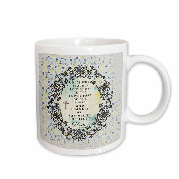 3drose, Gods Words Reach Deep Down into the Inner Part of Our Souls, 11oz Mug