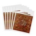 thumbnail image 1 of 3drose, Gold Dragon on Orange, 6 Greeting Cards with Envelopes, 1 of 7