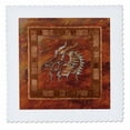 thumbnail image 1 of 3dRose, Gold Dragon on Orange, 14x14 inch quilt square, 1 of 1