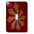 thumbnail image 1 of 3dRose, Gold on Burgundy Snowflake, single toggle switch, 1 of 1