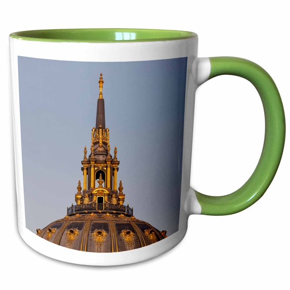 3drose, Golden Dome at City Hall in San Francisco, California, Usa, 11oz Two-tone Green Mug