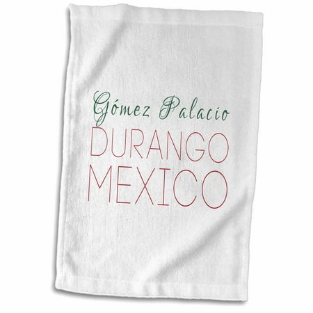 3dRose, Gomez Palacio Durango national colors patriot Mexico home town design, 15x22 Hand Towel