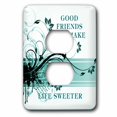 thumbnail image 1 of 3dRose, Good Friends Make Life Sweeter, 2 plug outlet cover, 1 of 1