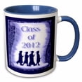 thumbnail image 1 of 3drose, Graduates Class of 2012 on Diploma Blue, 15oz Two-tone Blue Mug, 1 of 6