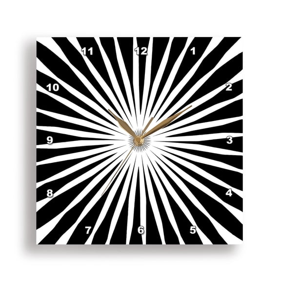 3dRose, Granny Square Crochet Pattern Seventies Retro Pattern , 15x15 Wall Clock