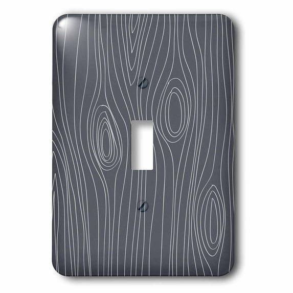 3dRose, Gray Faux image of Wood, single toggle switch