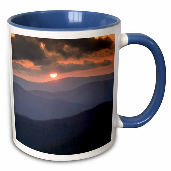 3drose, Great Smoky Mountains National Park, Tenessee - Us43 Rkl0007 - Raymond Klass, 15oz Two-tone Blue Mug