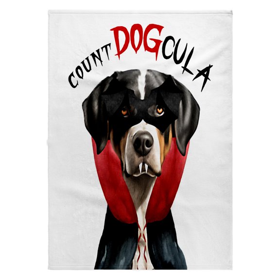 3dRose, Greater Swiss Mountain Dog funny vampire themed Halloween, 22x30 Bath Hand Pool Towel