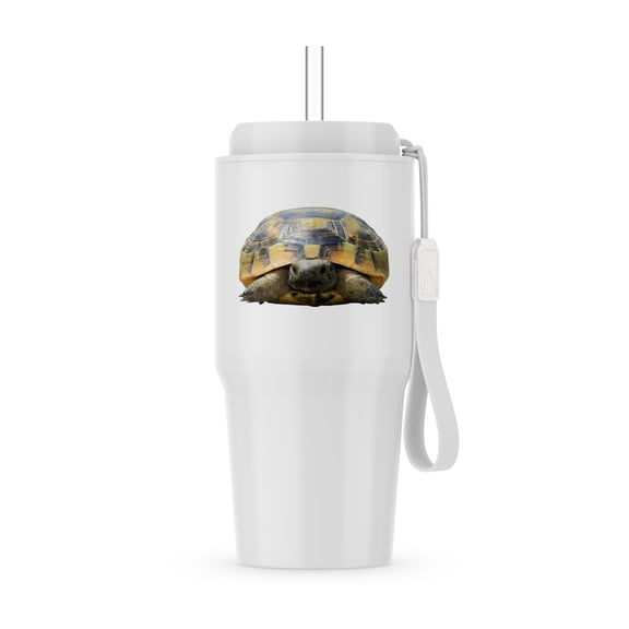 Greek Tortoise Testudo Tucked In Shell Cut Out, 20oz Tumbler