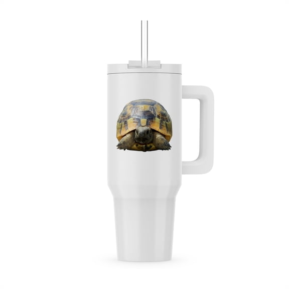 Greek Tortoise Testudo Tucked In Shell Cut Out, 30oz Tumbler