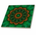 thumbnail image 1 of 3dRose, Green Blowout Mandala, 8 Inch Ceramic Tile, 1 of 1