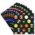 thumbnail image 1 of 3dRose, Green Pool Ball Billiards Pattern, Set of 8 Ceramic Tile Coasters, 1 of 7