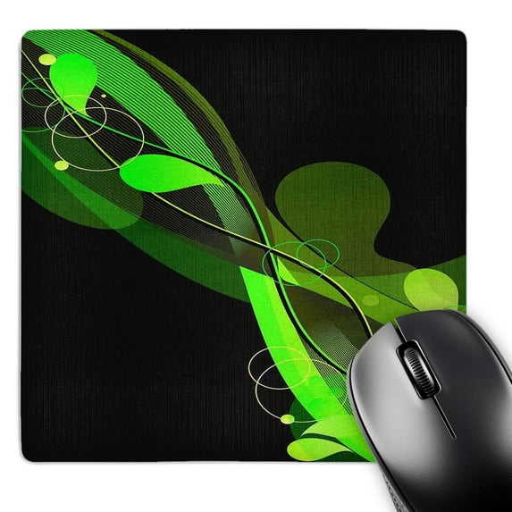 3dRose, Green Upward Flowing Abstract, MousePad