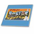 thumbnail image 1 of 3dRose, Greetings from Boston Mass. Scenic Postcard Reproduction, 4 Inch Ceramic Tile, 1 of 1