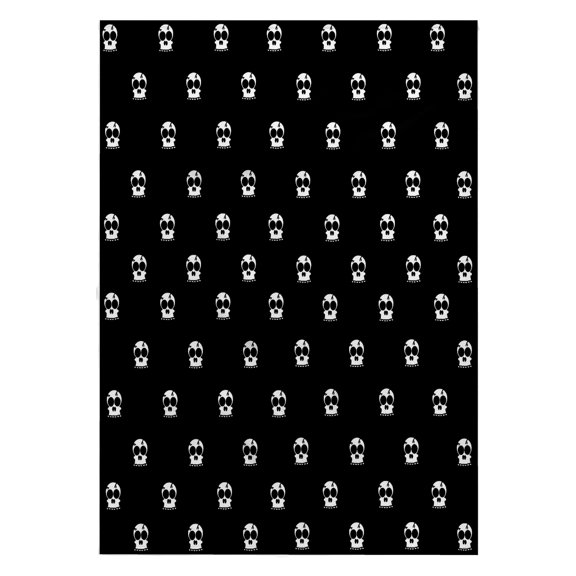 3dRose, Grey Skulls Print, 22x30 Bath Hand Pool Towel