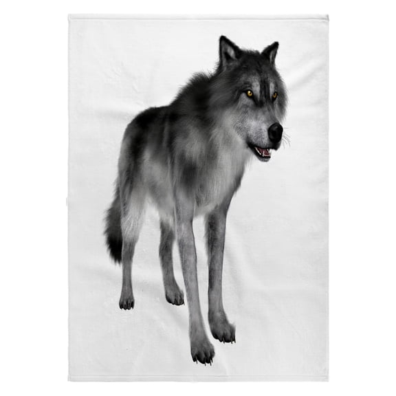 3dRose, Grey Wolf, 22x30 Bath Hand Pool Towel