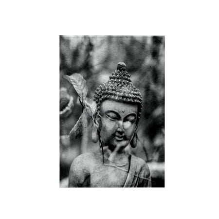 3dRose, Grey and Vintage Buddha Asia Symbol, 15x22 Hand Towel
