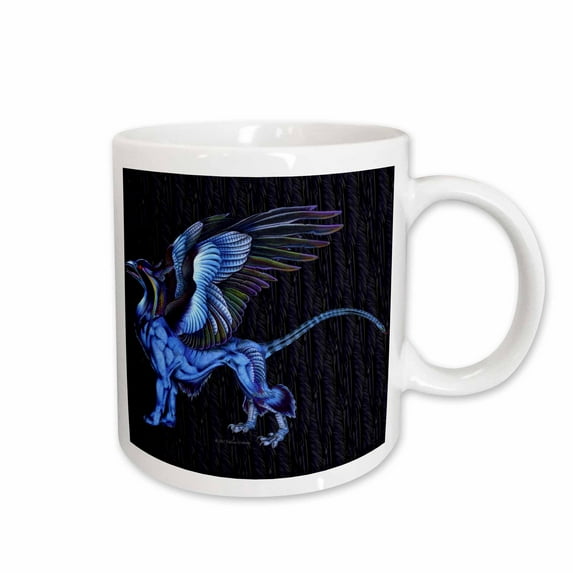 3drose, Griffin Flight Leader Colorful Fantasy Monster Art, 11oz Mug