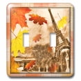 thumbnail image 1 of 3dRose, Grunge Paris, double toggle switch, 1 of 1