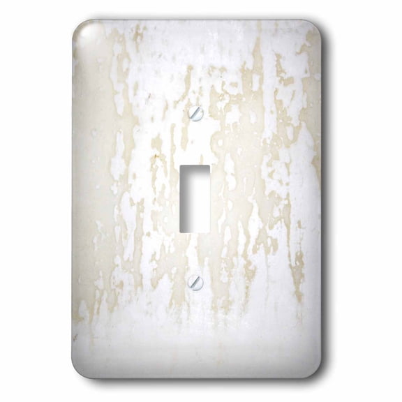3dRose, Grunge Scratched Ceramic White On White, single toggle switch